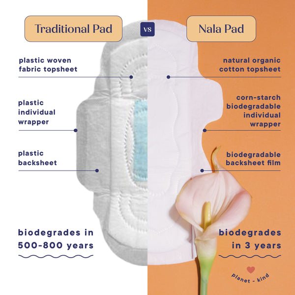 Open image in slideshow, nala woman night pad philippines biodegradable organic 
